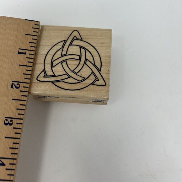 2006 Stampabilities Triquetra Celtic Trinity Knot Symbol F1178 Rubber Stamp - Picture 3 of 6
